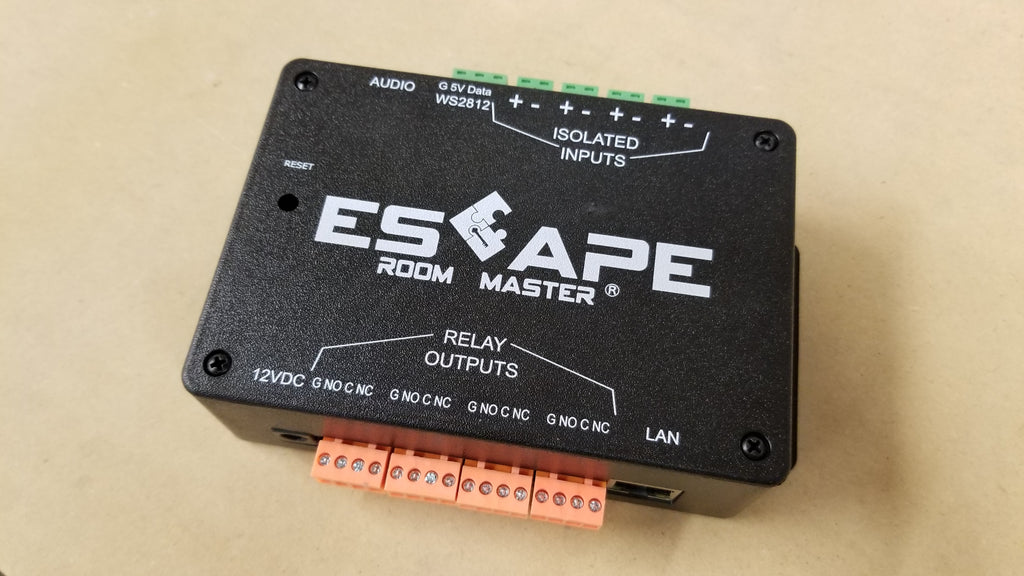 Escape Room Master Prop and Hardware Interface Controller V2